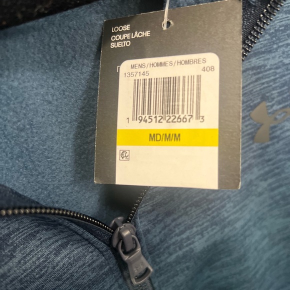 Under Armour 1/4 Zip LS Fleece -Medium - Picture 3 of 6
